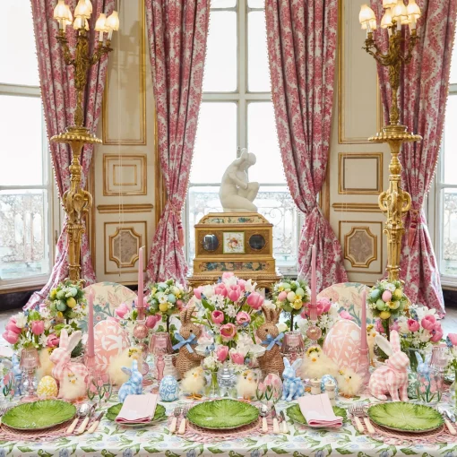 Placemats<Mrs. Alice Pink Pia Woven Placemats (Set of 4)