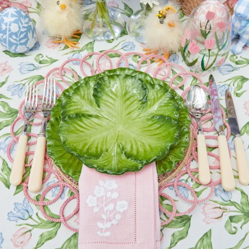 Placemats<Mrs. Alice Pink Pia Woven Placemats (Set of 4)