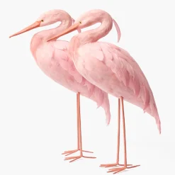 Spring Decorations<Mrs. Alice Pink Saskia Stork (Pair) - 60cm
