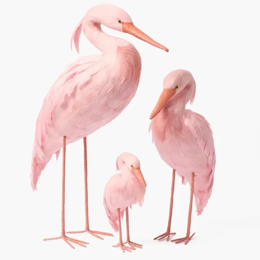 Spring Decorations<Mrs. Alice Pink Saskia Stork (Pair) - 60cm