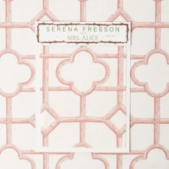 Serena Fresson Fabrics<Mrs. Alice Pink Shaded Bamboo Fabric