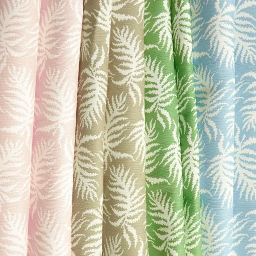 Serena Fresson Fabrics<Mrs. Alice Pink Trailing Ferns Fabric