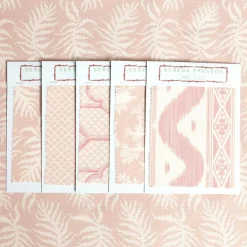 Serena Fresson Fabrics<Mrs. Alice Pink Trailing Ferns Fabric