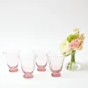 Glasses<Mrs. Alice Pink Tulip Water Glasses (Set of 4)