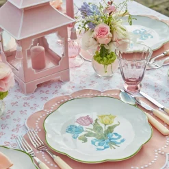 Glasses<Mrs. Alice Pink Tulip Water Glasses (Set of 4)