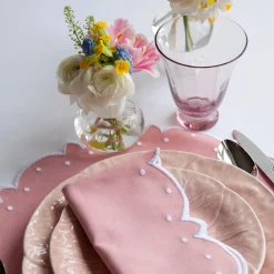 Glasses<Mrs. Alice Pink Tulip Water Glasses (Set of 4)