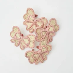 Napkin Rings & Bows<Mrs. Alice Pink Wicker Napkin Bow (Set of 4)