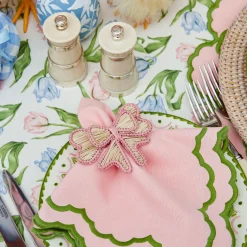 Napkin Rings & Bows<Mrs. Alice Pink Wicker Napkin Bow (Set of 4)