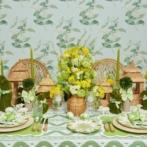 Spring Decorations<Mrs. Alice Potted Boxwood Ball with Green Bow (Pair)