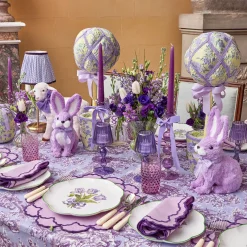 Candle Holders | Tea Light Lanterns<Mrs. Alice Purple Glass Lantern Tea Light Holder (Pair) - 18cm