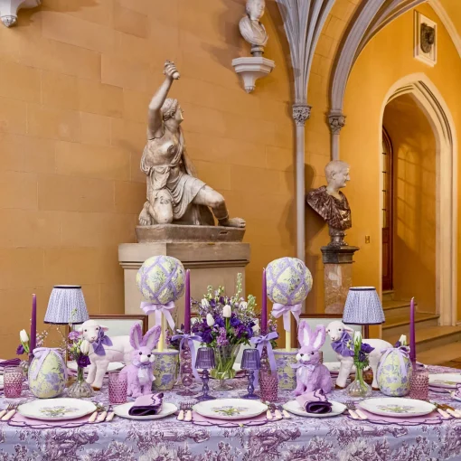 Dinner Plates | Crockery Sets<Mrs. Alice Purple Tulip Dinner Plates (Set of 4)
