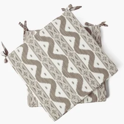 Cushions<Mrs. Alice Putty Ikat Seat Pad Cushions (Set of 4)