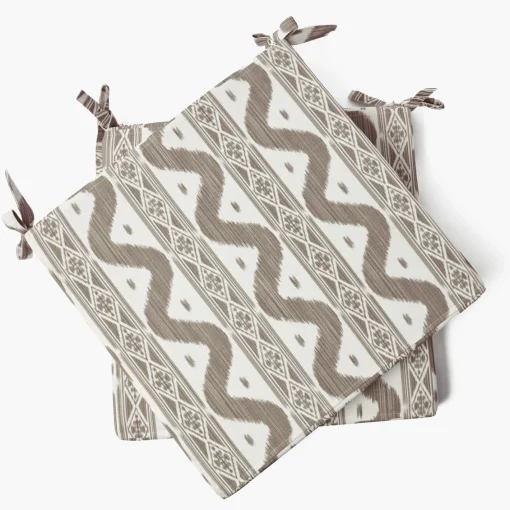 Cushions<Mrs. Alice Putty Ikat Seat Pad Cushions (Set of 4)