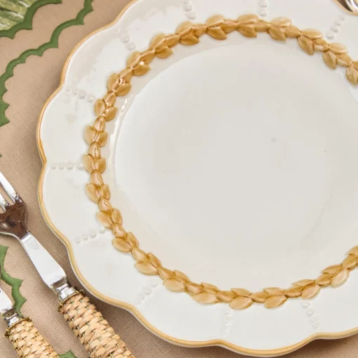 Summer Crockery | Crockery Sets<Mrs. Alice Putty Laurel Dinner & Starter Plates (Set of 8)