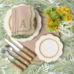Summer Crockery | Crockery Sets<Mrs. Alice Putty Laurel Dinner & Starter Plates (Set of 8)
