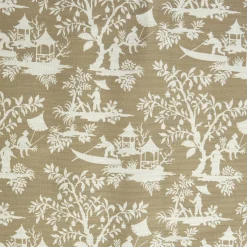Serena Fresson Fabrics<Mrs. Alice Putty Pagoda Garden Fabric