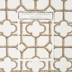 Serena Fresson Fabrics<Mrs. Alice Putty Shaded Bamboo Fabric