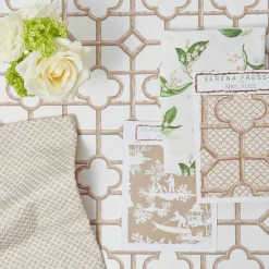 Serena Fresson Wallpapers<Mrs. Alice Putty Shaded Bamboo Wallpaper