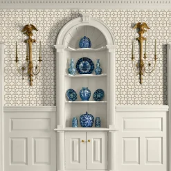 Serena Fresson Wallpapers<Mrs. Alice Putty Shaded Bamboo Wallpaper