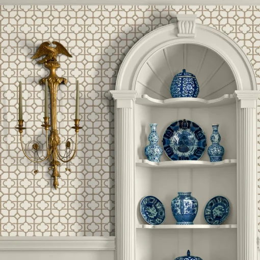 Serena Fresson Wallpapers<Mrs. Alice Putty Shaded Bamboo Wallpaper