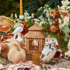 Autumn Decorations<Mrs. Alice Raffia Pumpkin Family