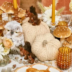 Autumn Decorations<Mrs. Alice Raffia Pumpkin Family