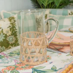 Summer Glassware | Jugs<Mrs. Alice Raffia Water Jug