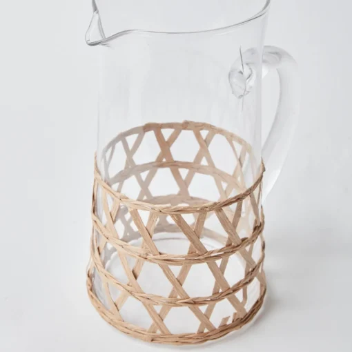 Summer Glassware | Jugs<Mrs. Alice Raffia Water Jug