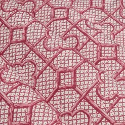 Serena Fresson Fabrics<Mrs. Alice Raspberry Pink Bamboo Trellis Fabric
