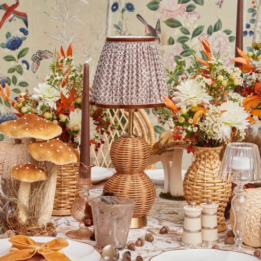 Rechargeable Table Lamps | Lamp Stands<Mrs. Alice Rattan Bardot Rechargeable Lamp