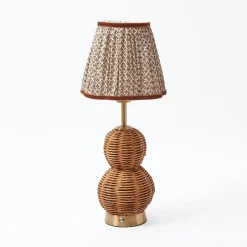 Rechargeable Table Lamps | Lamp Stands<Mrs. Alice Rattan Bardot Rechargeable Lamp