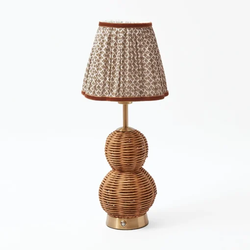 Rechargeable Table Lamps | Lamp Stands<Mrs. Alice Rattan Bardot Rechargeable Lamp