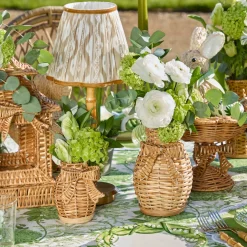 Vases | Vases & Planters<Mrs. Alice Rattan Bow Vases (Set of 3)