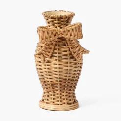 Vases | Vases & Planters<Mrs. Alice Rattan Bow Vases (Set of 3)