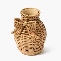 Vases | Vases & Planters<Mrs. Alice Rattan Bow Vases (Set of 3)