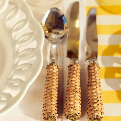 Cutlery Sets<Mrs. Alice Rattan Cutlery (5 Piece)