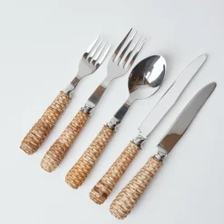 Cutlery Sets<Mrs. Alice Rattan Cutlery (5 Piece)