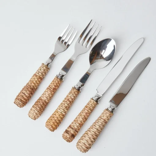 Cutlery Sets<Mrs. Alice Rattan Cutlery (5 Piece)