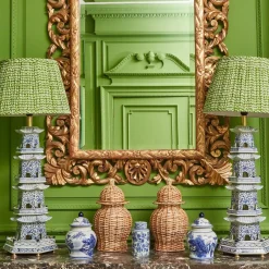 Year-round Decorations | Spring Decorations<Mrs. Alice Rattan Ginger Jar