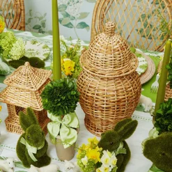 Year-round Decorations | Spring Decorations<Mrs. Alice Rattan Ginger Jar