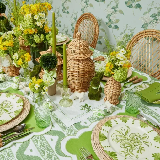 Year-round Decorations | Spring Decorations<Mrs. Alice Rattan Ginger Jar