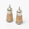 Summer Crockery | Crockery Sets<Mrs. Alice Rattan Salt & Pepper Set