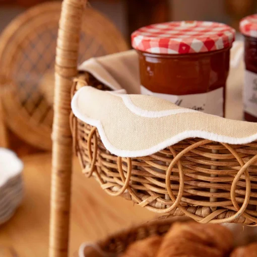 For The Hostess | For The Rattan Lover<Mrs. Alice Rattan Two Tiered Stand