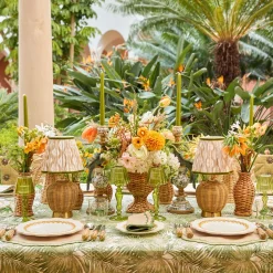 Rechargeable Table Lamps | Summer Lighting<Mrs. Alice Rattan Ursula Rechargeable Lamp