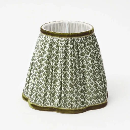 Rechargeable Table Lamps | Summer Lighting<Mrs. Alice Rattan Ursula Rechargeable Lamp with Olive Lotus Shade (18cm)