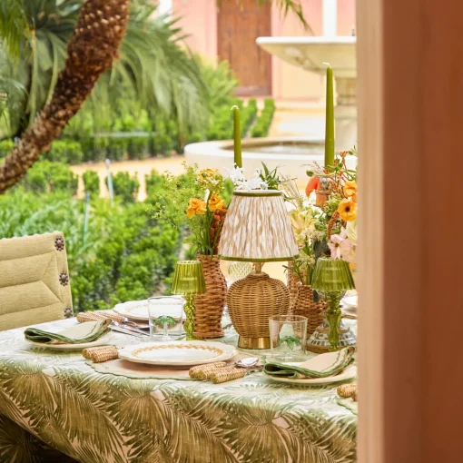 Rechargeable Table Lamps | Summer Lighting<Mrs. Alice Rattan Ursula Rechargeable Lamp