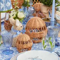 Spring Decorations<Mrs. Alice Rattan Woven Egg Family