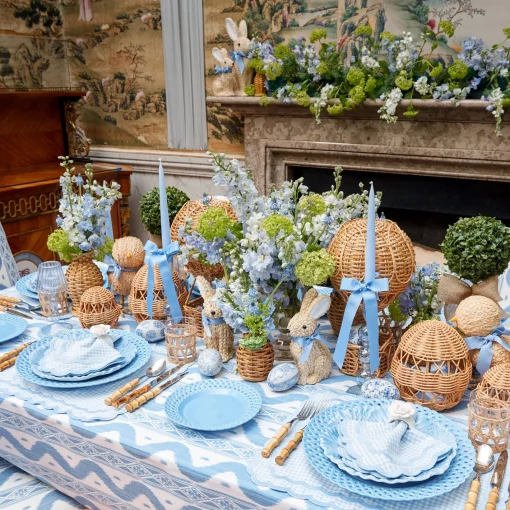 Spring Decorations<Mrs. Alice Rattan Woven Egg Family