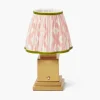 Rechargeable Table Lamps<Mrs. Alice Rechargeable Lamp with Pink & Green Ikat Shade (18cm)