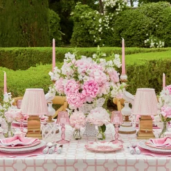 Rechargeable Table Lamps<Mrs. Alice Rechargeable Lamp with Pink Lotus Shade (18cm)